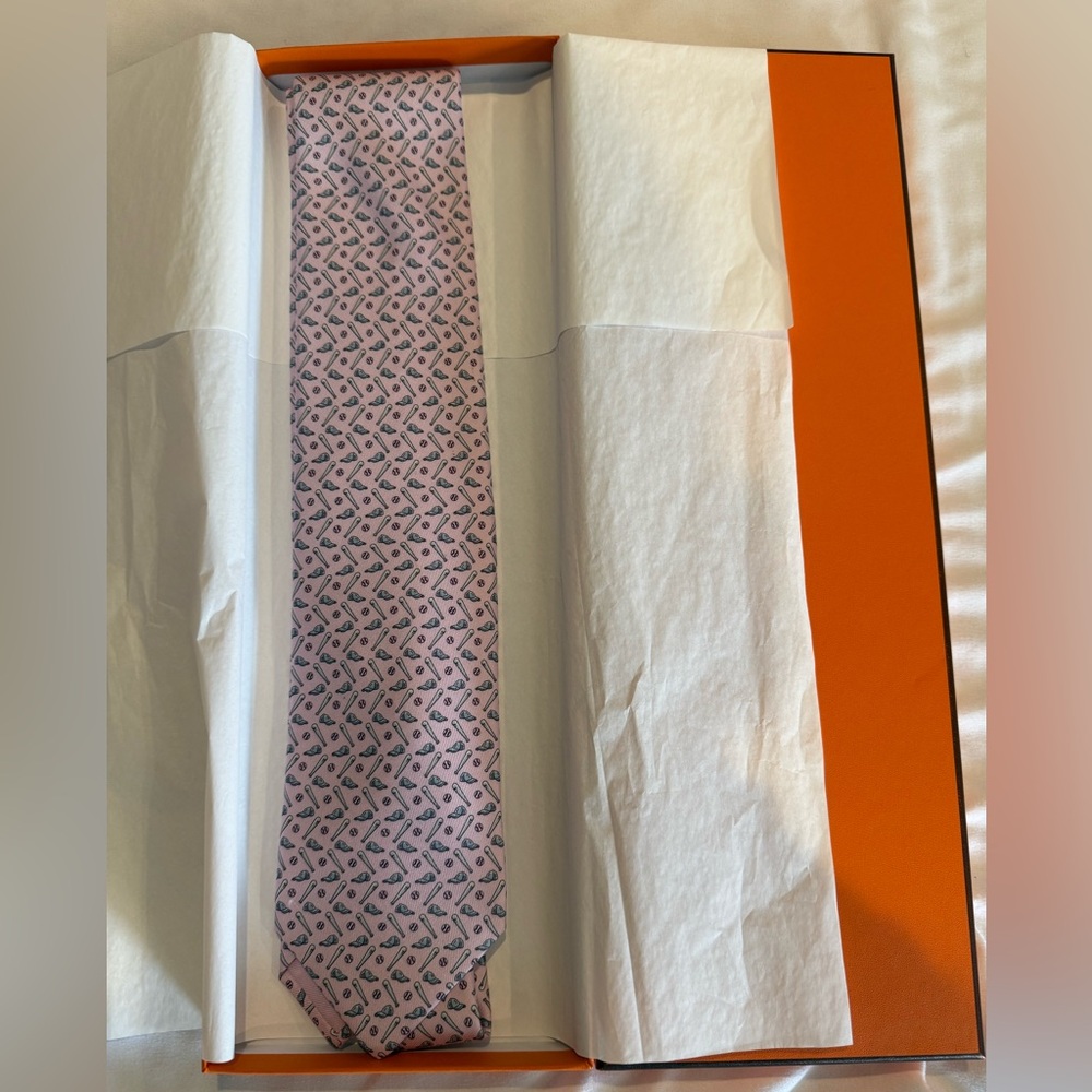 Hermes Tie Men’s OS Pink